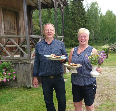 Marie och Karl-Erik Envall Hälsingegården Bommars i Letsbo